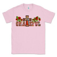 Bubblegum Pink grateful guadalupe cross Classic Tee - BarkalooDesign