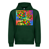 Forest Green autism puzzle piece Urban Hoodie - CowGirlArtShop