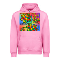 Fuchsia Pink autism puzzle piece Urban Hoodie - CowGirlArtShop