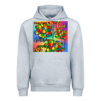 Heather Grey autism puzzle piece Urban Hoodie - CowGirlArtShop