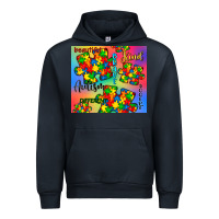Navy autism puzzle piece Urban Hoodie - CowGirlArtShop