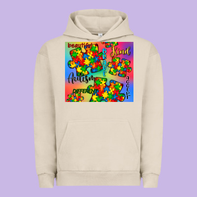 Autism Puzzle Piece Urban Hoodie Designed By Cowgirlartshop