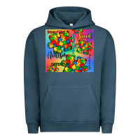 Pigment Midnight Navy autism puzzle piece Urban Hoodie - CowGirlArtShop