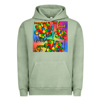 Pigment Oil Green autism puzzle piece Urban Hoodie - CowGirlArtShop