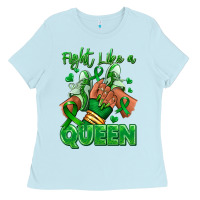Green Ribbon Liver Cancer Afro Girl Sneakers Ladies Tee | Teevron