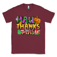 Burgundy holiday fusion art Classic Tee - CowhideDigitalArt