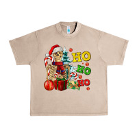 French Oak Christmas ho ho ho skeleton Urban Heavy Tee - AdoDesignShop