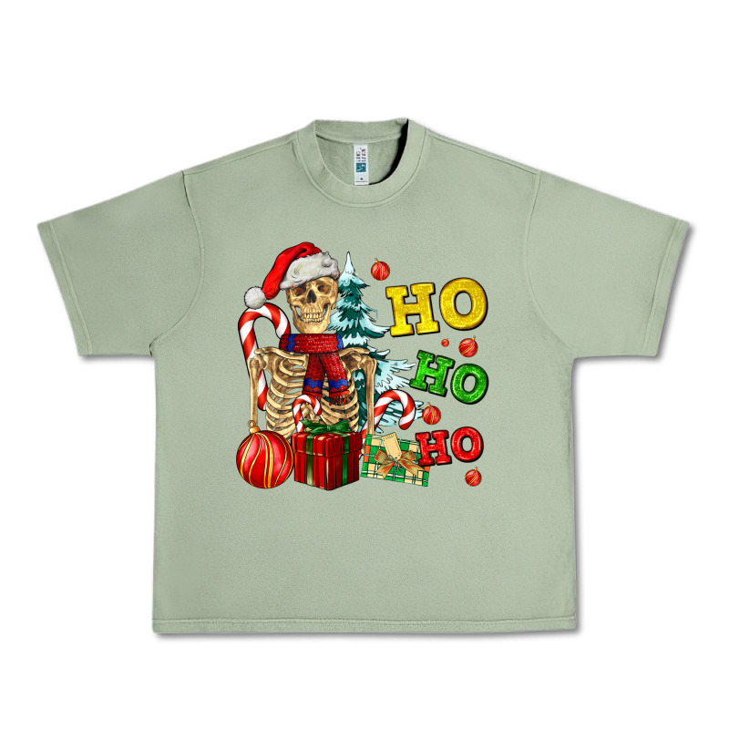 Christmas Ho Ho Ho Skeleton Urban Heavy Tee by AdoDesignShop | Teevron