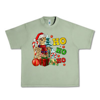 Oil Green Christmas ho ho ho skeleton Urban Heavy Tee - AdoDesignShop