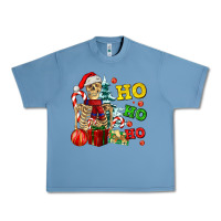 Pebble Blue Christmas ho ho ho skeleton Urban Heavy Tee - AdoDesignShop