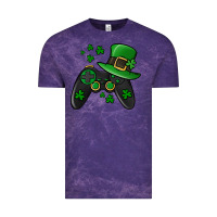 Cloud Purple St Patricks Day Gamer Vintage Tee - Jasminsmagicworld