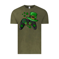 Vintage Olive St Patricks Day Gamer Vintage Tee - Jasminsmagicworld