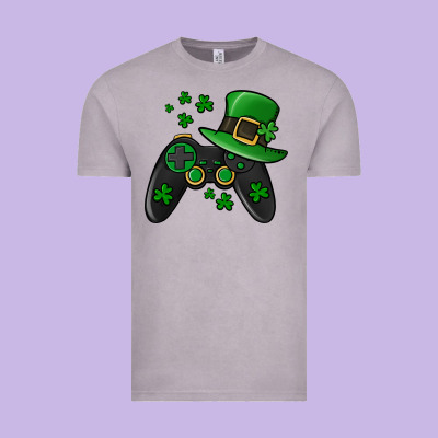 St Patricks Day Gamer Vintage Tee Designed By Jasminsmagicworld