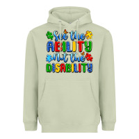 Matcha see the ability not the disability Heavyweight Hoodie - Artiststas