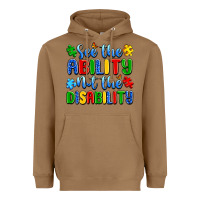 Toasted Coconut see the ability not the disability Heavyweight Hoodie - Artiststas
