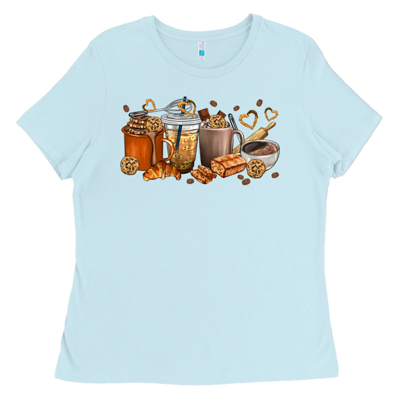 Cookie Coffee Cups Ladies Tee by texasbilliewilder | Teevron