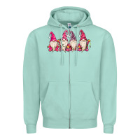 Seafoam christmas gnomies Zipper Hoodie - MaliasSmallBusiness