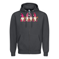 Smoke christmas gnomies Zipper Hoodie - MaliasSmallBusiness