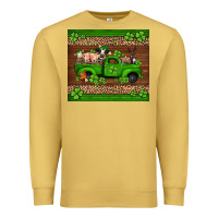 Antique Gold st Patricks farm animals truck Premium Sweatshirt - Jasminsmagicworld