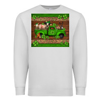 Dove Grey st Patricks farm animals truck Premium Sweatshirt - Jasminsmagicworld