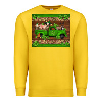 Lemon st Patricks farm animals truck Premium Sweatshirt - Jasminsmagicworld