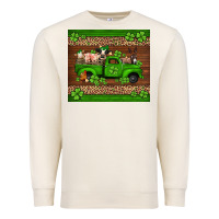 Sandshell st Patricks farm animals truck Premium Sweatshirt - Jasminsmagicworld