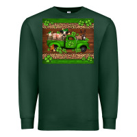 Sports Green st Patricks farm animals truck Premium Sweatshirt - Jasminsmagicworld