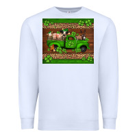 White st Patricks farm animals truck Premium Sweatshirt - Jasminsmagicworld