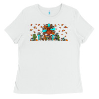 White thankful turkey Ladies Tee - JahusDesignShop