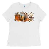 White cookie coffee cups Ladies Tee - texasbilliewilder