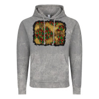 Cloud Rock christmas trees and leopard background Vintage Hoodie - BundleAndBundleShop