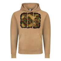 Vintage Camel christmas trees and leopard background Vintage Hoodie - BundleAndBundleShop