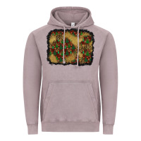 Vintage Zinc christmas trees and leopard background Vintage Hoodie - BundleAndBundleShop