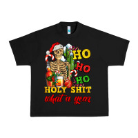 Black Christmas ho ho ho holy shit what a year skeleton Urban Heavy Tee - AdoDesignShop