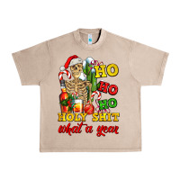 French Oak Christmas ho ho ho holy shit what a year skeleton Urban Heavy Tee - AdoDesignShop