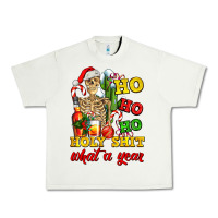 Pistachio Christmas ho ho ho holy shit what a year skeleton Urban Heavy Tee - AdoDesignShop