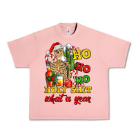 Salmon Christmas ho ho ho holy shit what a year skeleton Urban Heavy Tee - AdoDesignShop
