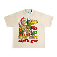 Sandshell Christmas ho ho ho holy shit what a year skeleton Urban Heavy Tee - AdoDesignShop