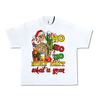 White Christmas ho ho ho holy shit what a year skeleton Urban Heavy Tee - AdoDesignShop