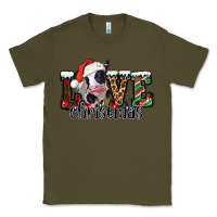 Army Green love Christmas cow Classic Tee - Jasminsmagicworld