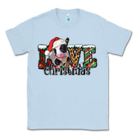 Dusty Blue love Christmas cow Classic Tee - Jasminsmagicworld