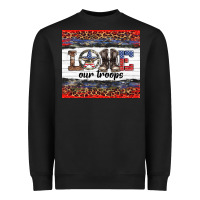 Black armed forces day love our troops Heavyweight Sweatshirt - Artiststas