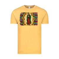 Vintage Mustard serape our lady of guadalupe2 Vintage Tee - JahusDesignShop