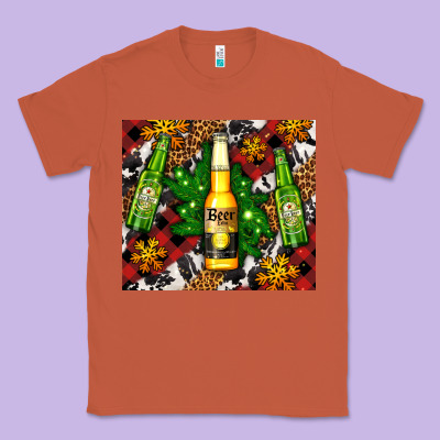 Beer Bottles With Golden Snow Classic Tee Designed By Adodesignshop