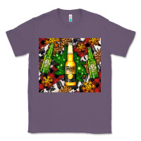Lavender beer bottles with golden snow Classic Tee - AdoDesignShop