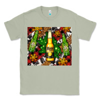 Matcha beer bottles with golden snow Classic Tee - AdoDesignShop