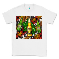 White beer bottles with golden snow Classic Tee - AdoDesignShop