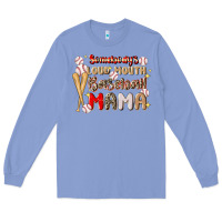 Colony Blue somebody's loud mouth baseball Long Sleeve Tee - JahusDesignShop
