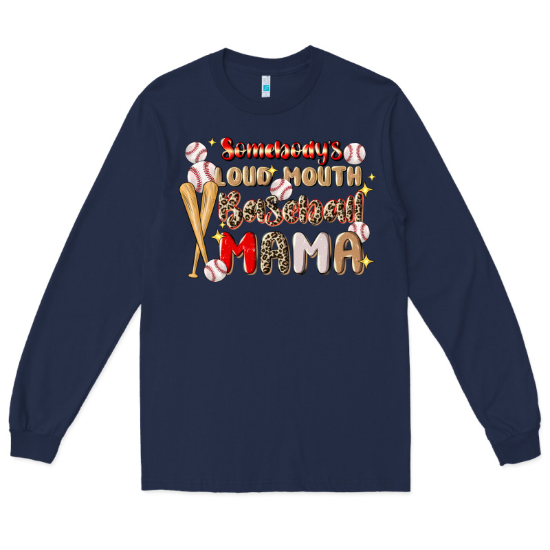 Somebody's Loud Mouth Baseball Long Sleeve Tee by JahusDesignShop | Teevron