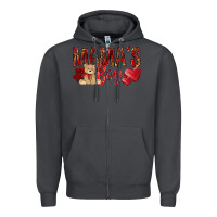 Smoke mamas boy with leopard Zipper Hoodie - NancyCooperArtShop
